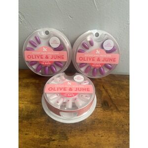 Olive & June Instant Mani Press On Nails Oval Medium 3 Sets‎